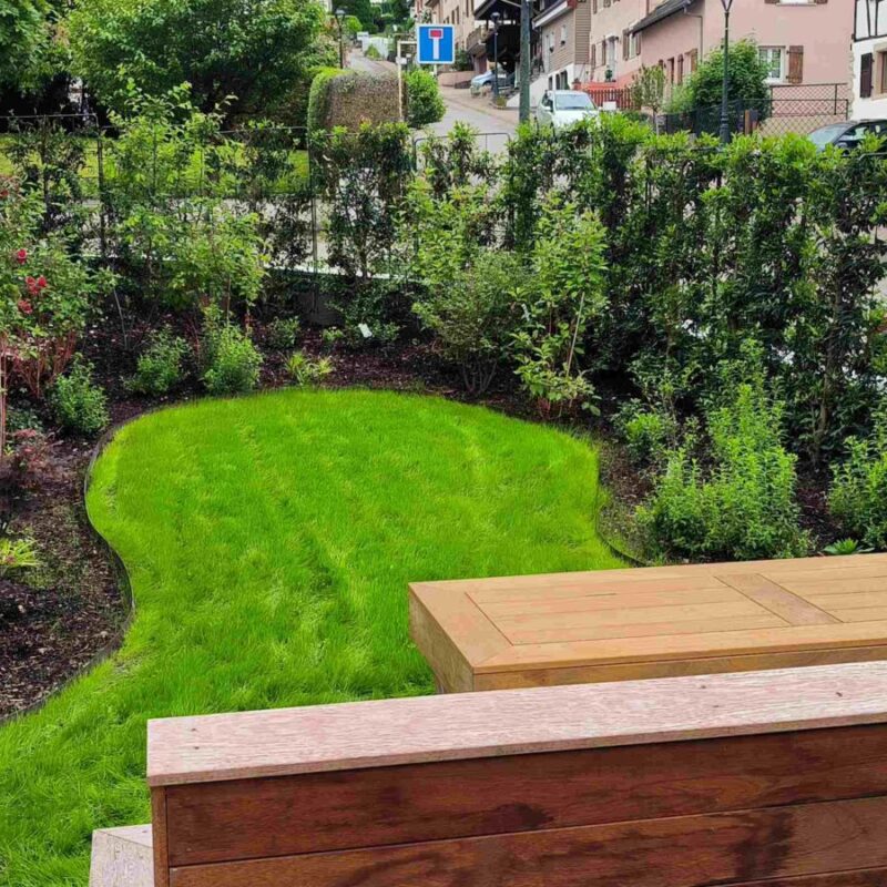 Jardin avec massif Kingersheim 1