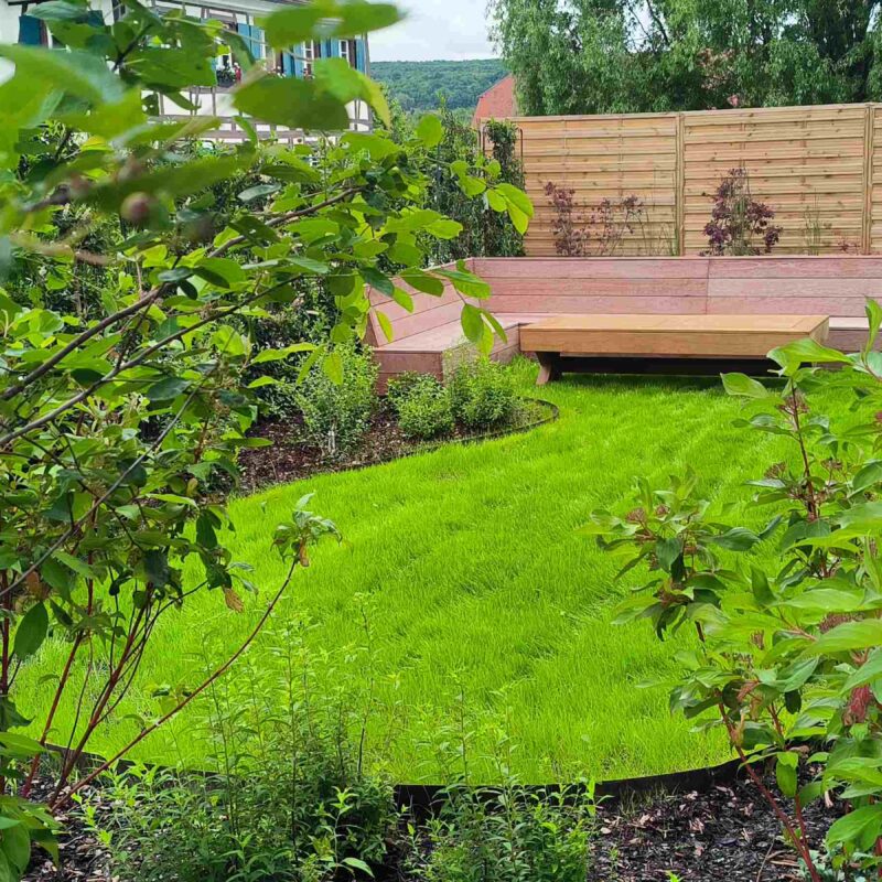 Jardin avec massif Mulhouse 5