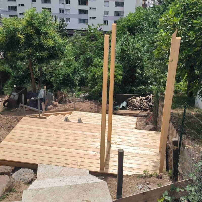 Terrasse et jeux en bois &agrave; Guebwiller Colmar 16