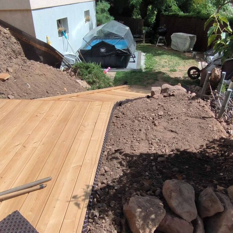 Terrasse et jeux en bois &agrave; Guebwiller H&eacute;ricourt 17