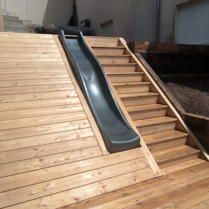 Terrasse et jeux en bois &agrave; Guebwiller Illzach 21