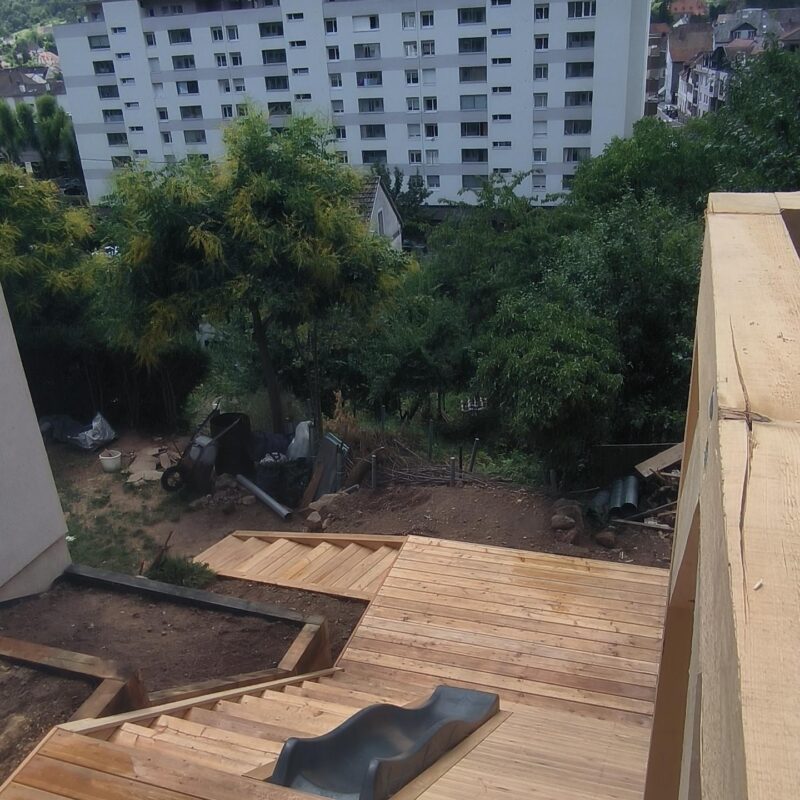 Terrasse et jeux en bois &agrave; Guebwiller Colmar 28