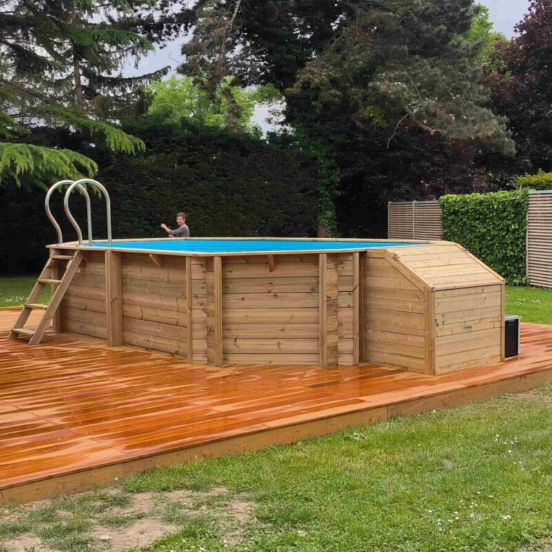 cr&eacute;ation terrasse bois + pisicne Wittenheim 12