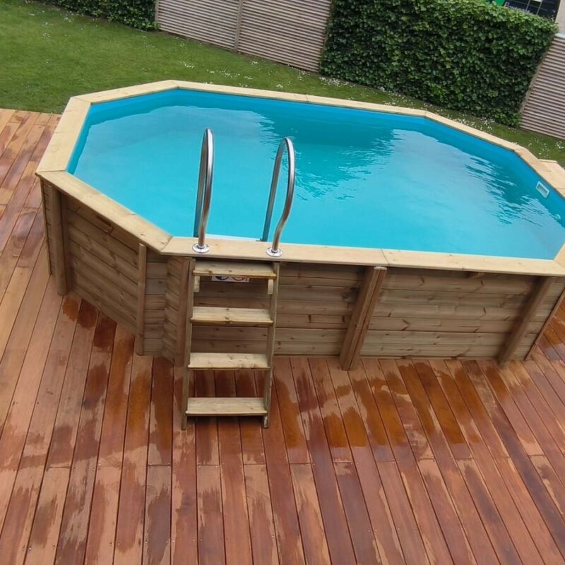 cr&eacute;ation terrasse bois + pisicne Cernay 15
