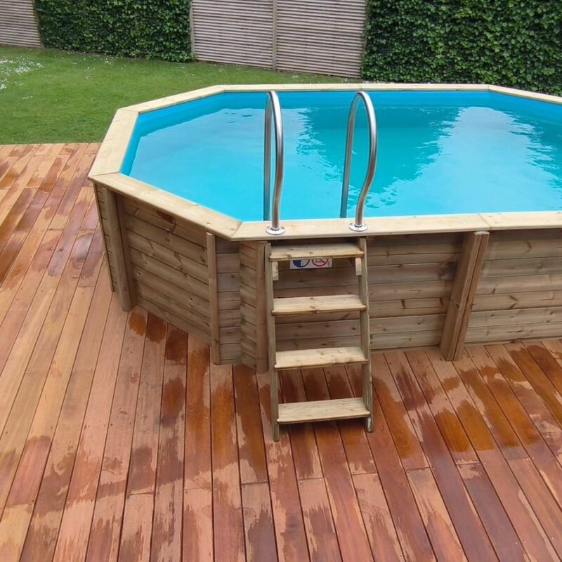 cr&eacute;ation terrasse bois + pisicne Mulhouse 16