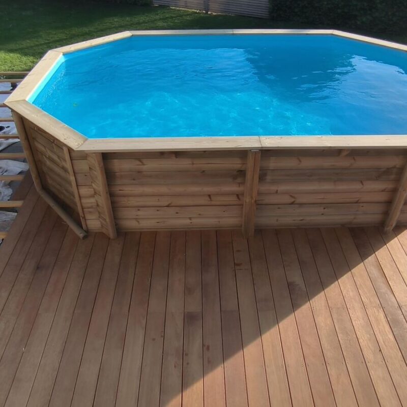 cr&eacute;ation terrasse bois + pisicne Riedisheim 7